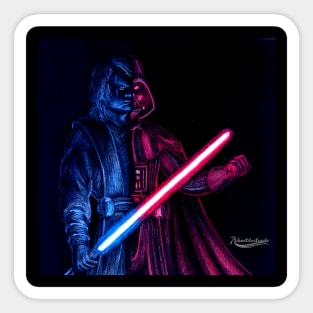 Light side - Dark side Sticker